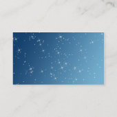 Carte De Visite Bleu avec des étincelles (Dos)