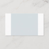 Carte De Visite Bleu Blanc Design Modèle Moderne Professionnel (Dos)