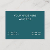 Carte De Visite Bleu blanc triangle rayures Motif géométrique (Dos)