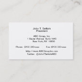 Carte De Visite Bleu Bleu Blanc rayé Noir Cruise Navire nautique (Dos)