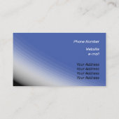 Carte De Visite Bleu Bleu Bleu Bleu Bleu Bleu Noir et Rayons (Dos)
