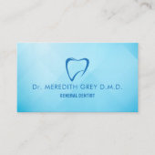 Carte De Visite Bleu bleu turquoise sur mesure Médecins dentistes  (Devant)