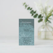 Carte De Visite bleu boueux (Debout devant)