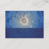 Carte De Visite Bleu boussole professionnel (Dos)