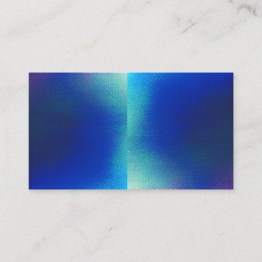 Carte de visite bleu brillant (Devant)