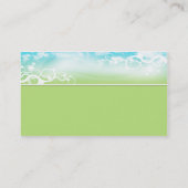 Carte De Visite Bleu/cartes de visite épatants conçus verts (Dos)