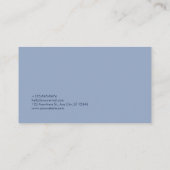 Carte De Visite Bleu Céleste Éthéré Cristallin Diamant Or (Dos)