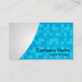 Carte De Visite Bleu Check Swoop (Dos)