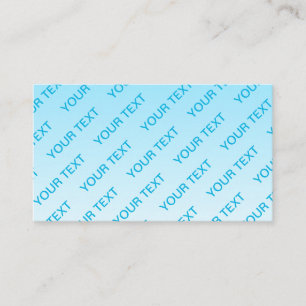 Carte De Visite Bleu ciel (couleur changeable!) ombre et motif de