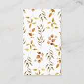 Carte De Visite Bleu Citrouille Camion Foliver Demande de carnet I (Dos)