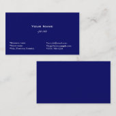 carte de visite bleu clair (Devant / Derrière)