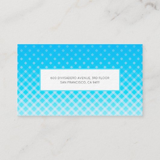 Carte de visite bleu clair (Dos)