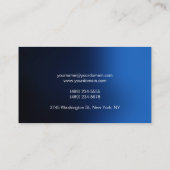 Carte de visite bleu clair (Dos)