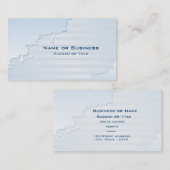 Carte De Visite Bleu clair et formes Abstraites (Devant / Derrière)