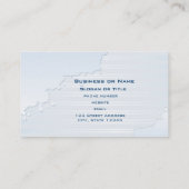 Carte De Visite Bleu clair et formes Abstraites (Dos)