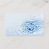 Carte de visite bleu-clair professionnel (Dos)