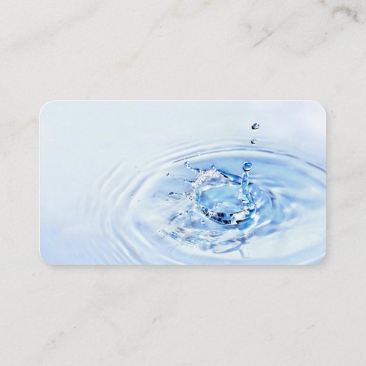 Carte de visite bleu-clair professionnel (Dos)