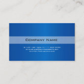 Carte de visite bleu clair, simple, élégant. (Dos)