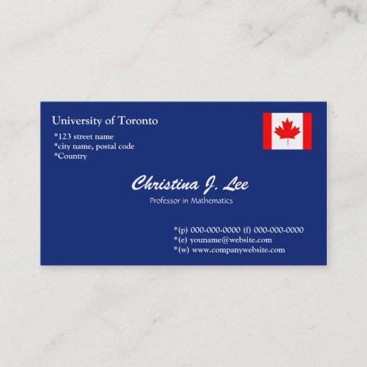 carte de visite bleu clair, simple et cool (Devant)