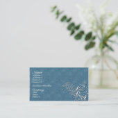 Carte De Visite Bleu classique (Debout devant)