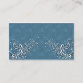 Carte De Visite Bleu classique (Dos)