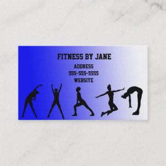 Carte De Visite bleu convenable