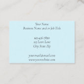 Carte De Visite Bleu couché de soleil (Dos)