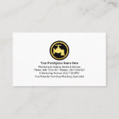 Carte De Visite Bleu Couche d'eau Gold Faucet (Dos)