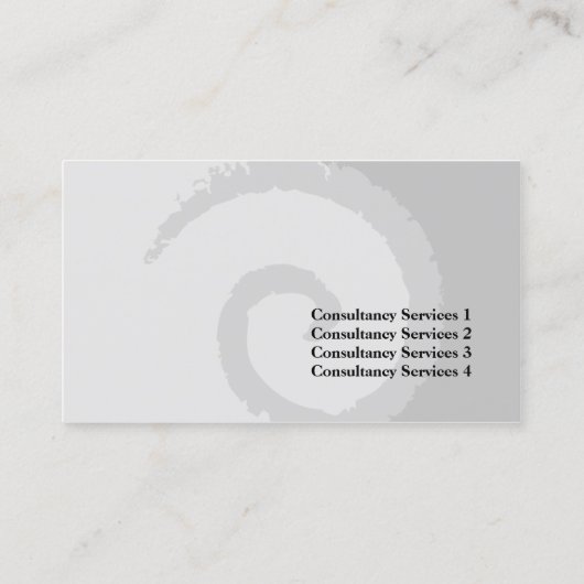 Carte de visite bleu curl (Dos)