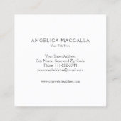 Carte de visite bleu d'aquarelle bonjour (Dos)