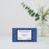 Carte de visite bleu de Bandana (Debout devant)