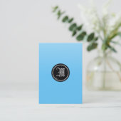 Carte De Visite Bleu de ciel gothique (Debout devant)