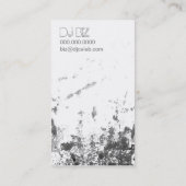 Carte De Visite Bleu de Deja - grunge d'arc-en-ciel (Dos)