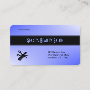 Carte De Visite Bleu de design Beauticique