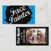 Carte De Visite Bleu de floc de Jack (Devant / Derrière)