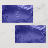 Carte de visite bleu de glace (Devant / Derrière)