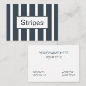 Carte De Visite Bleu de la Marine (Devant / Derrière)