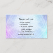 Carte De Visite Bleu de la méditation du mieux-être (Dos)