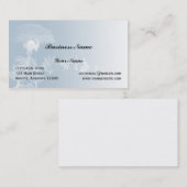 Carte de visite bleu de pissenlit (Devant / Derrière)