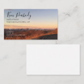 Carte de visite bleu de Ridge (Devant / Derrière)