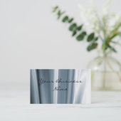 Carte de visite bleu de satin (Debout devant)