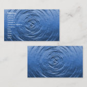 Carte De Visite Bleu d'eau (Devant / Derrière)