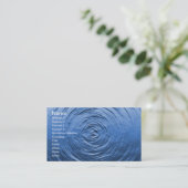Carte De Visite Bleu d'eau (Debout devant)