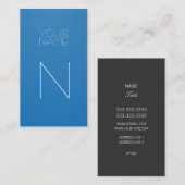 Carte De Visite Bleu d'éblouissement de mode de Groupon (Devant / Derrière)