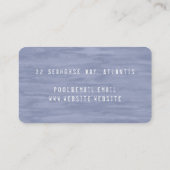 Carte de visite bleu défraîchi (Dos)