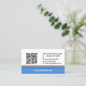 Carte De Visite Bleu Dégradé inférieur Simple Moderne Professionne (Debout devant)