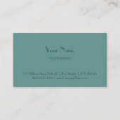 Carte De Visite Bleu Deux Tons (Dos)