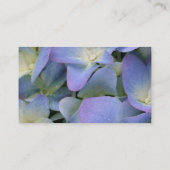 Carte de visite bleu d'hortensia (Dos)