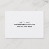 Carte De Visite Bleu diagonal et kaléïdoscopique blanc, vert, (Dos)