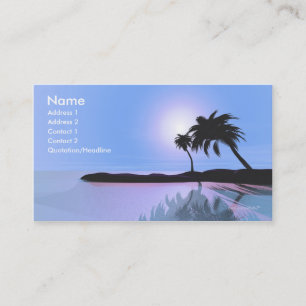 Carte De Visite Bleu d'île